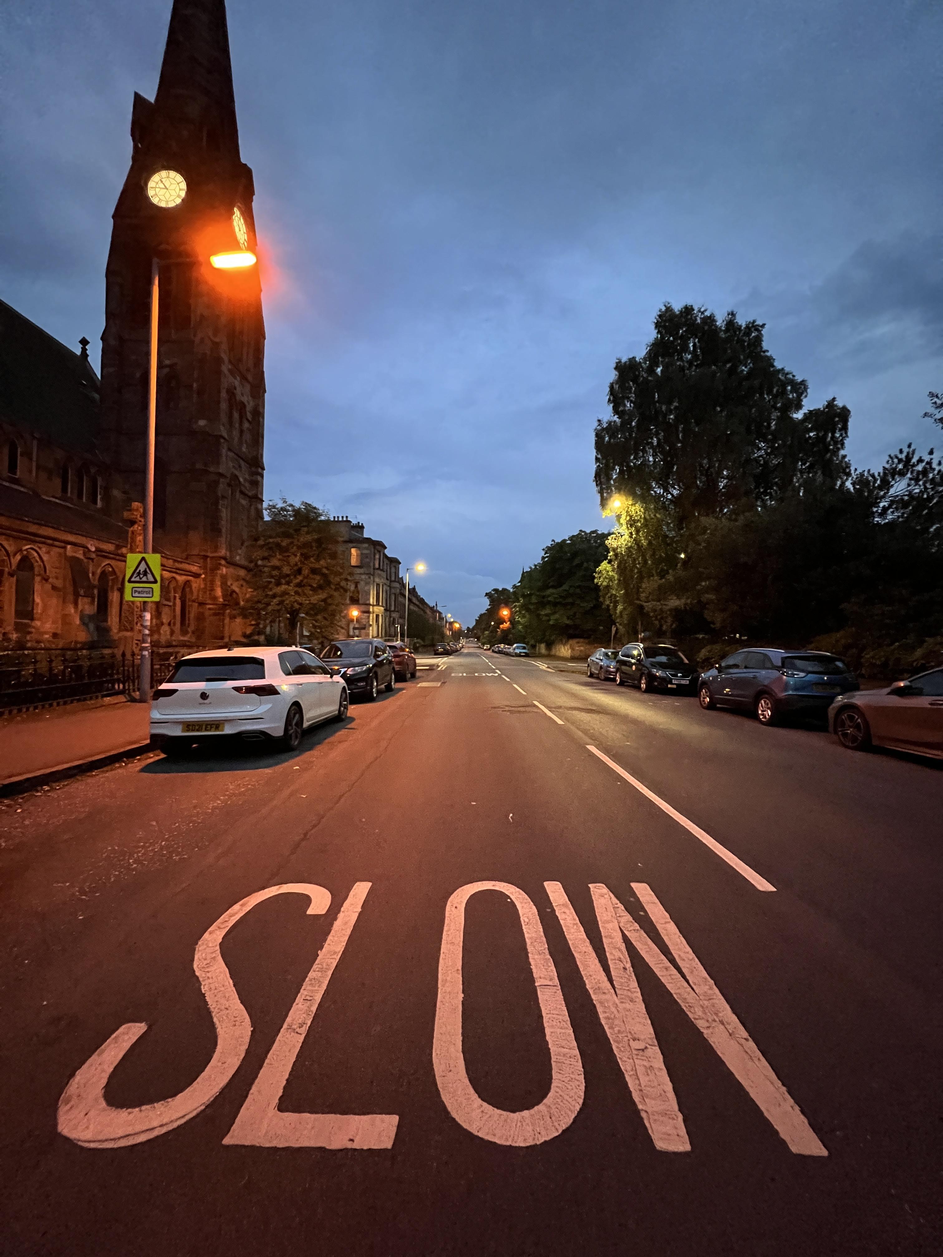 Photo competition second prize 2024 Shields Road by night